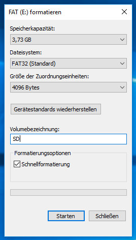 Format Windows