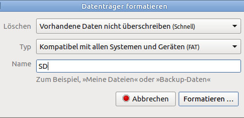 Format Linux