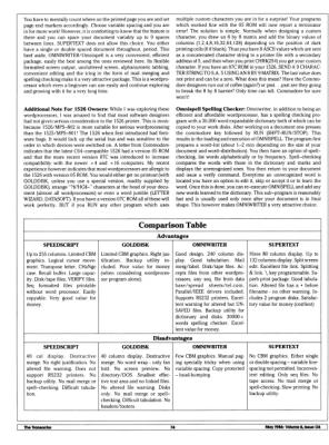 [A Comparison of Four Word Processors (3/3)]