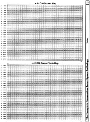 [9601301 Video Section: +4/C16 Screen and Colour Table Map]
